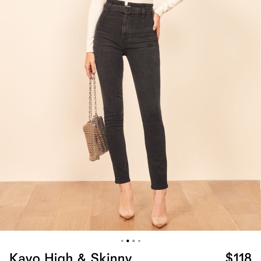 Reformation Kayo High & Skinny NWT